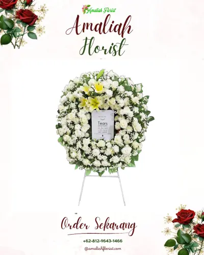 Krans Bunga Duka Cita di Ciriung